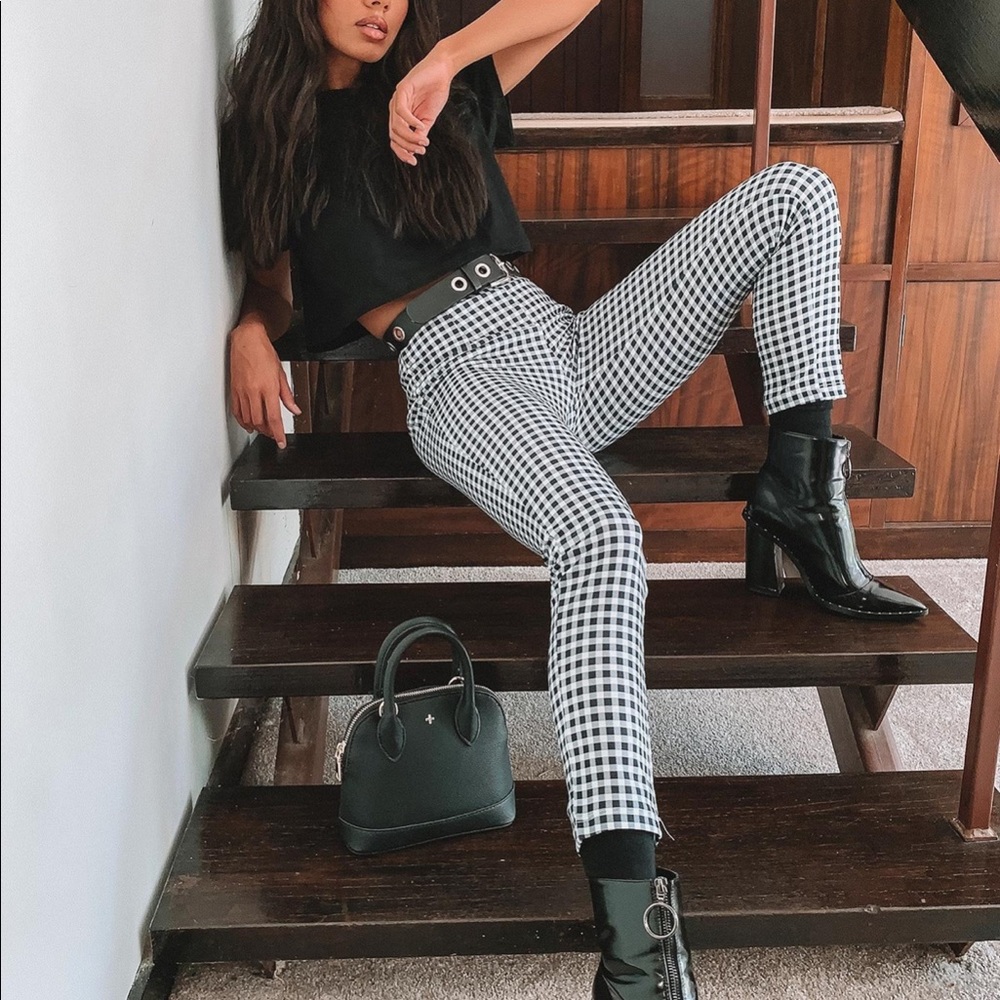 Princess Polly Iggy gingham pants